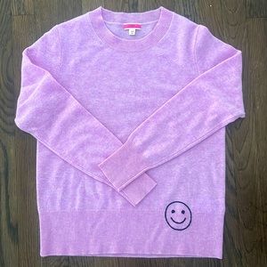 XS J CREW 100% cashmere sweater with rare embroidery